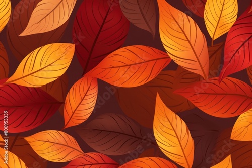 Vibrant autumn leaves background