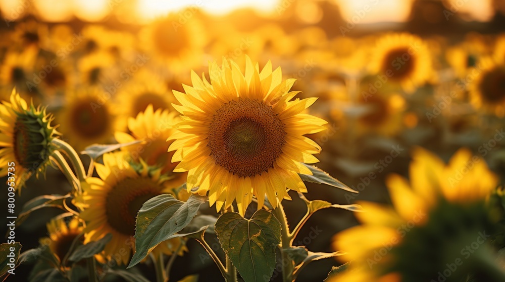 Obraz premium Vibrant Sunflower Field