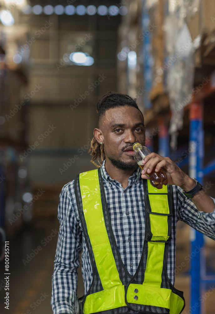 Warehouse worker working in warehouse storage. Foreman or worker work at factory site check up products in site. Inventory worker working in factory Storehouse Warehouse worker working in warehouse storage. Foreman or worker work at factory site check up products in site. Inventory worker working in factory Storehouse