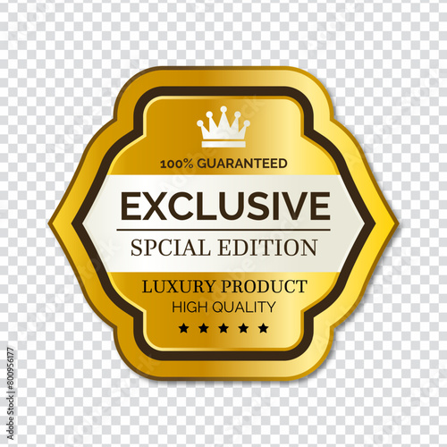 Four exclusive stickers vector design in eps 10