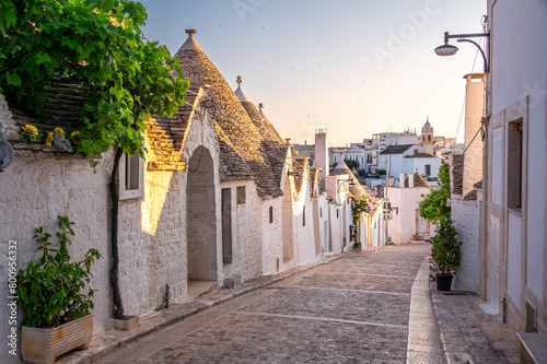 view of Alberobello, Puglia, Italy