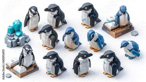 isometric of penguin