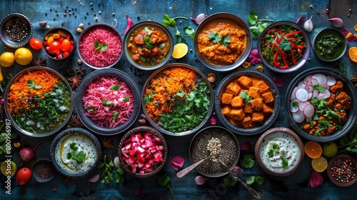 Indian Cuisine for Diwali photo