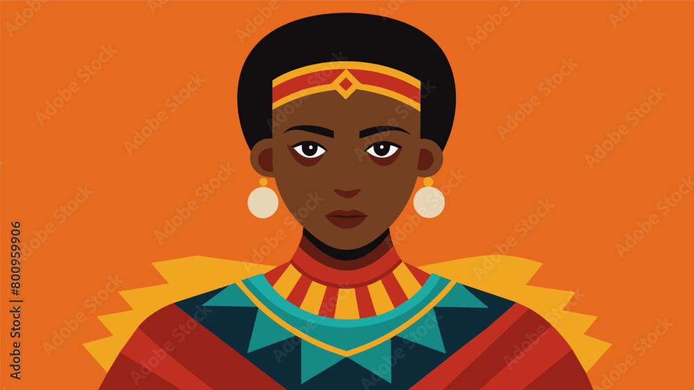 A participant in traditional African attire representing the cultural heritage and resilience of the Black community throughout history.. Vector illustration A participant in traditional African attire representing the cultural heritage and resilience of the Black community throughout history.. Vector illustration