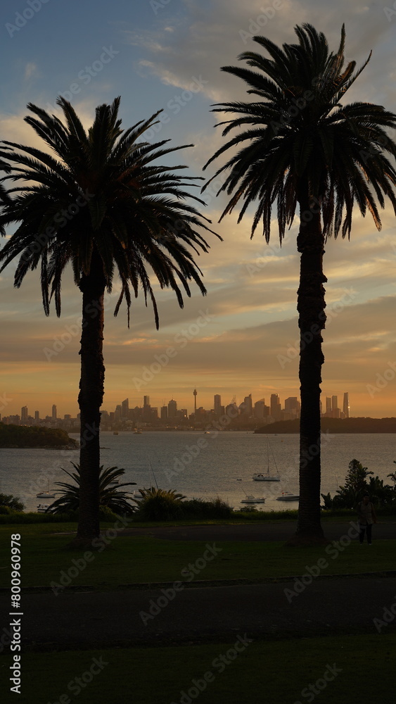Obraz premium Golden Hour Sydney Australia Sunset