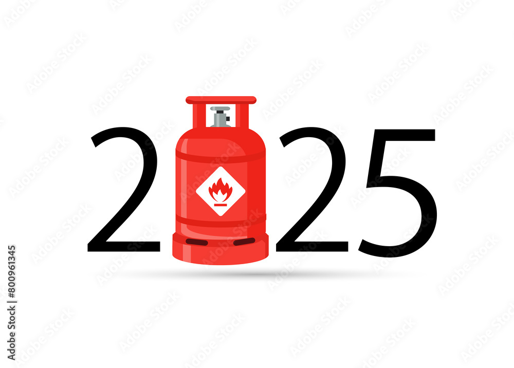 happy new year 2025. 2025 with gas bottle
happy new year 2025. 2025 with gas bottle
