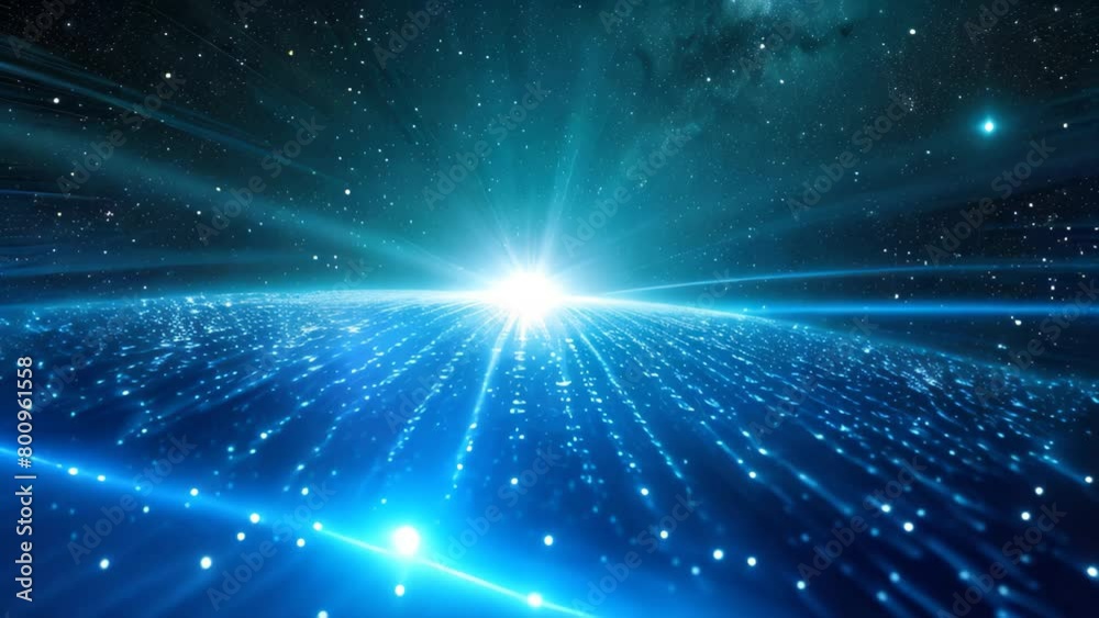 The photo captures a dazzling array of lights, filling the entire space with a vibrant and captivating glow, A burst of binary code from space The photo captures a dazzling array of lights, filling the entire space with a vibrant and captivating glow, A burst of binary code from space