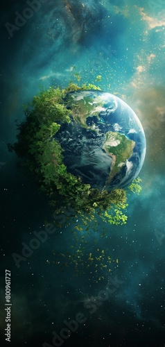 Earth Eco Background Illustration