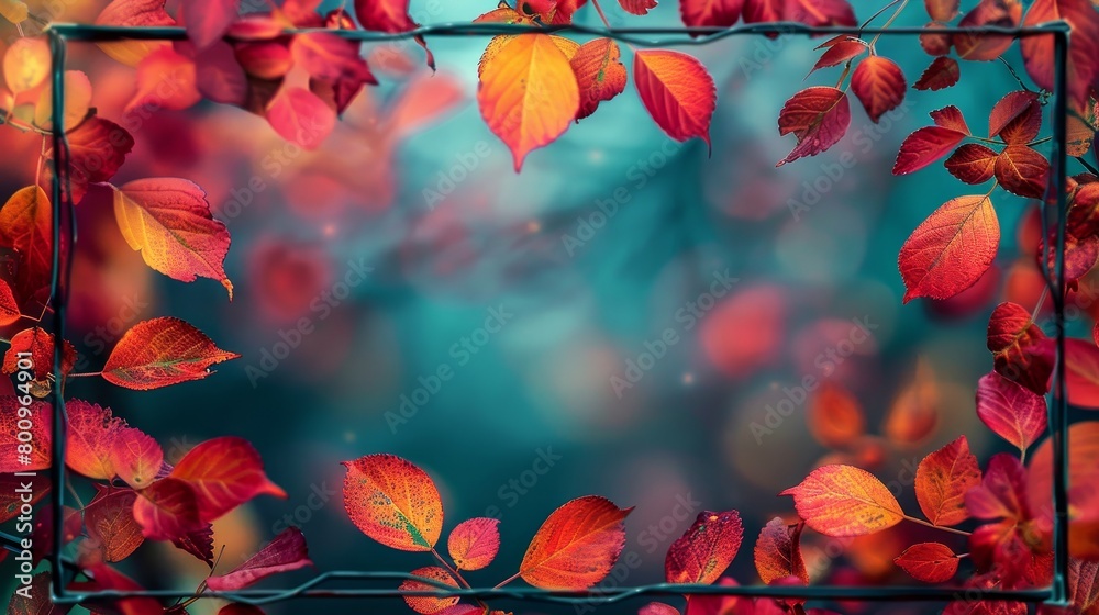 Autumn leaves in golden tones with a soft, blurred background forming a natural frame for text. Autumn leaves in golden tones with a soft, blurred background forming a natural frame for text.