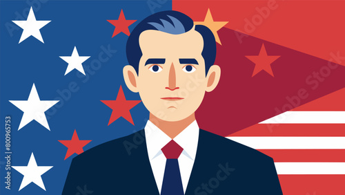 As a tribute to American icons a biographical film tells the story of a beloved president reminding us of the values and principles that shape our. Vector illustration
