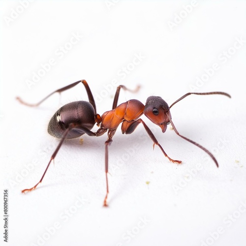 Ant isolated on white background