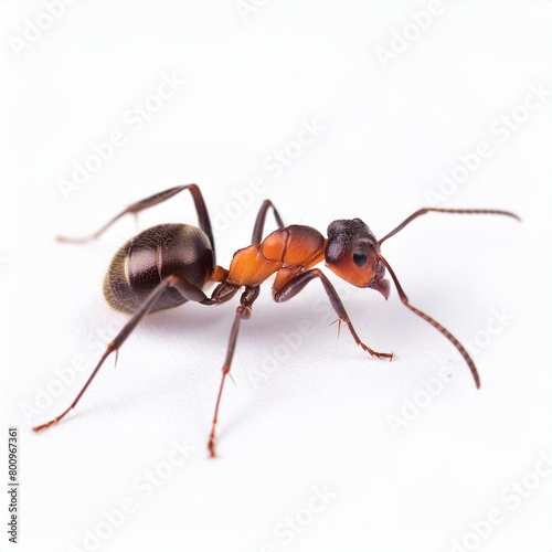 Ant isolated on white background