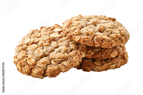 Chewy Oat Delights on Transparent Background