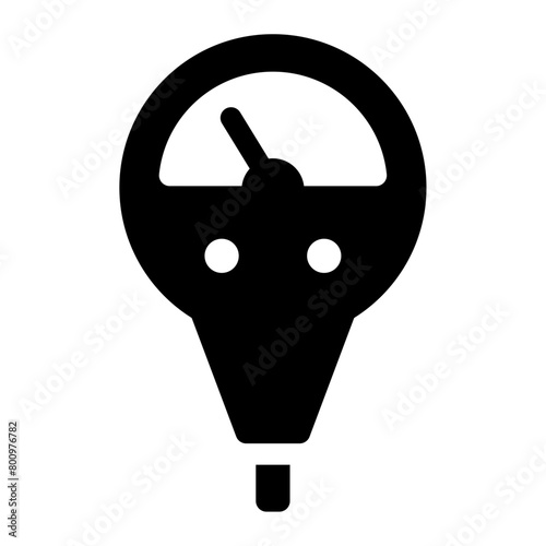 parking meter icon illustration