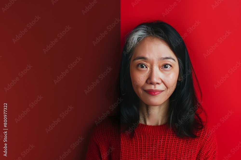 Aging prevention in trending skincare with age split and forehead wrinkle, anti aging effects noted. Aging prevention in trending skincare with age split and forehead wrinkle, anti aging effects noted.