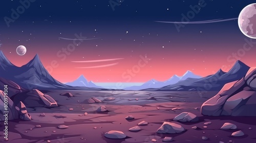 Twilight Serenity on Distant Alien Planet