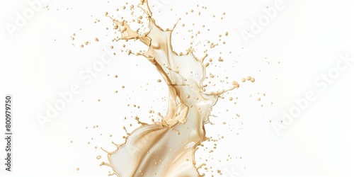 splash of milk on white background