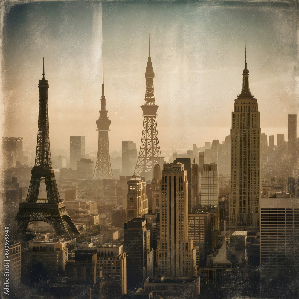 Obraz premium city skyline