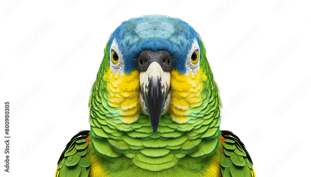 Obraz premium parrot isolated on white background