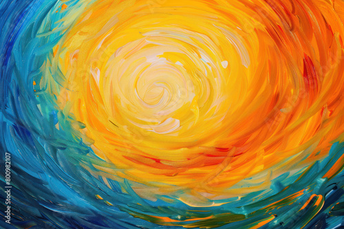 Abstract Sunburst Composition Swirls Boldly, International Sun Day, the importance of solar energy, Sun’s contributions to life on Earth.