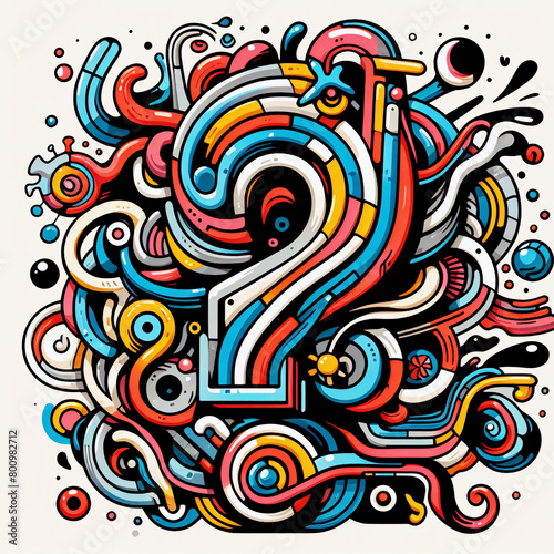 abstract background with question mark