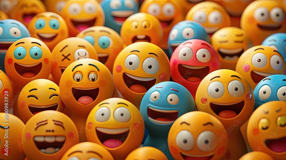 Circle face vector emoji. Large collection of emoticons. Funny emoticons faces with facial expressions. New Modern Emoticons 3D Design Vector Set with Different Reactions for Social Networks. Circle face vector emoji. Large collection of emoticons. Funny emoticons faces with facial expressions. New Modern Emoticons 3D Design Vector Set with Different Reactions for Social Networks.
