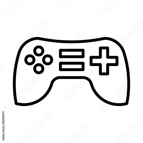 Game console line icon