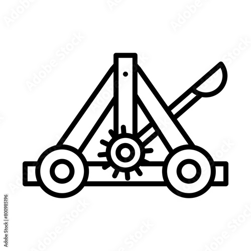 Catapult line icon