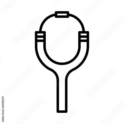 Slingshot line icon
