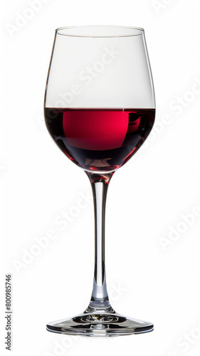 Isolated Red Wine Glass for Versatile Design Use
