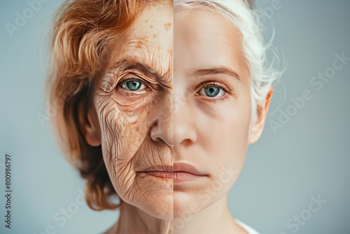 Aging transformation through atherosclerosis care, treatment and gerontology division in skin and time comparison.