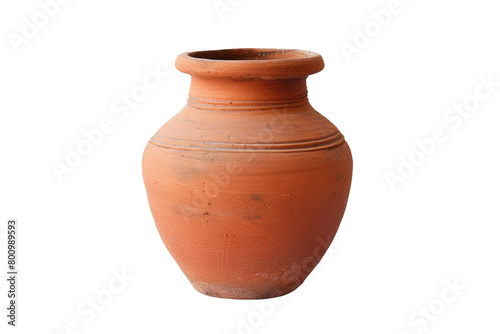 Earthy Vase Delight on Transparent Background