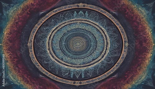 Intricate Abstract Mandala With Geometric Pattern Upscaled 3