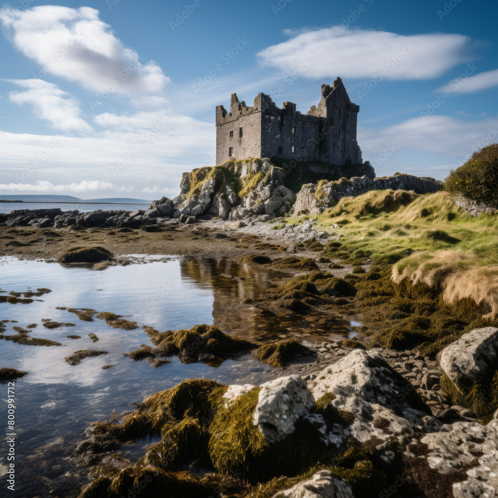 Irische Ruine am Meer