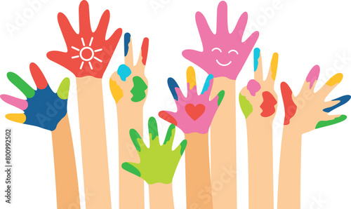 Painting Art Style Hand Cut Off Banner