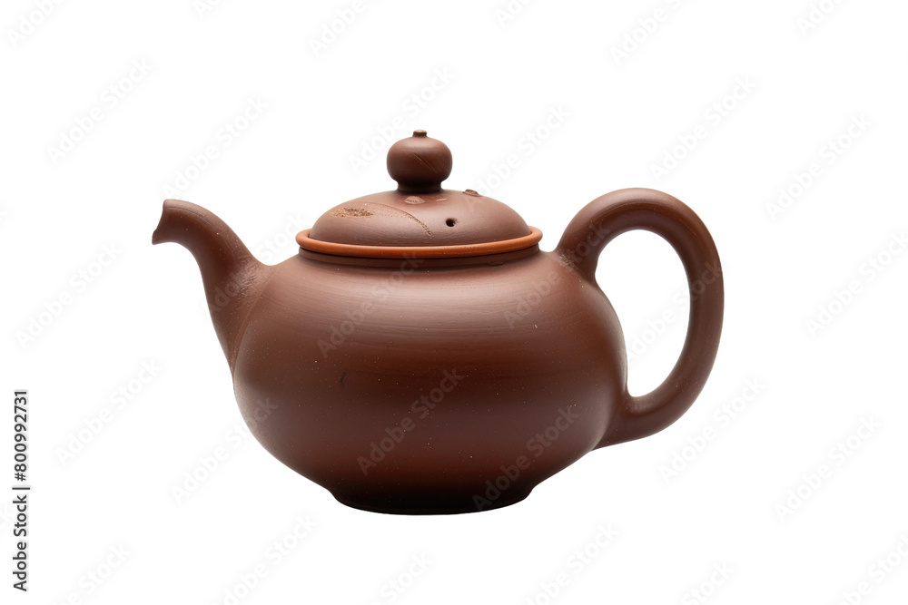 Traditional Chinese Teapot on Transparent Background