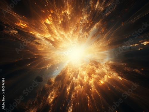 The image shows a bright supernova.
