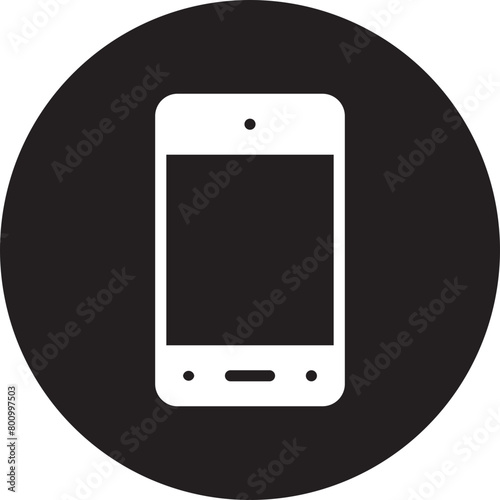 smartphone glyph icon