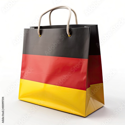 Shop with German Pride: GERMANY Flag Tote Bag on Clean White Background