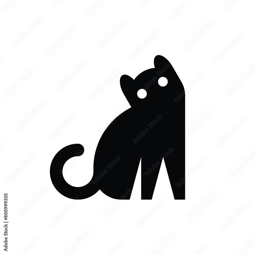 Fototapeta premium Cat logo. Icon design. Template elements