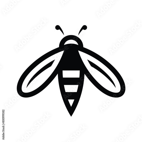 Bee logo. Icon design. Template elements