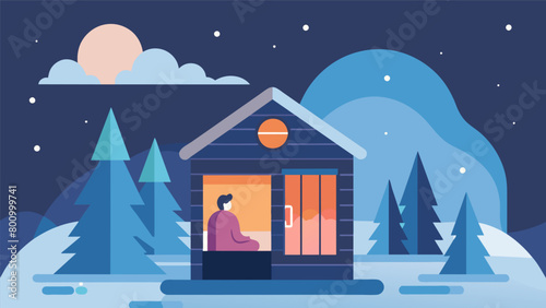 The cold winter air may linger outside but within the infrared sauna they are enveloped in a co of warmth and tranquility..
