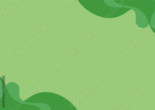 Green Background wit waves