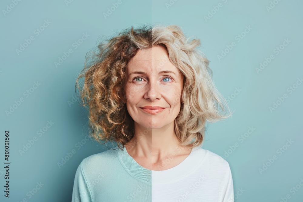Aging scalp treatments integrate dual skin health dynamics in premature aging portraits, focusing on young adult aging skincare trends. Aging scalp treatments integrate dual skin health dynamics in premature aging portraits, focusing on young adult aging skincare trends.