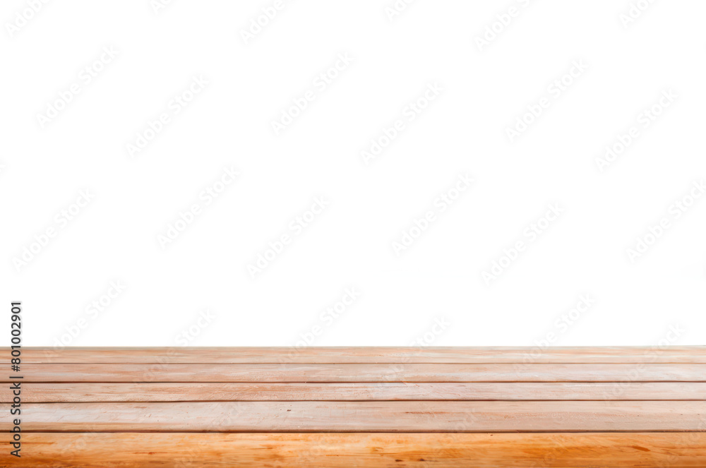 table top with empty space isolated on transparent background, png file