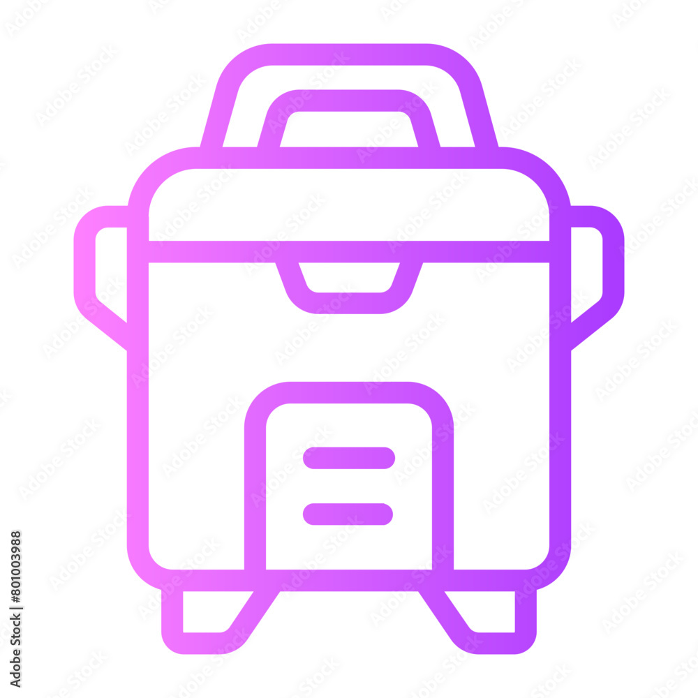 rice cooker gradient icon rice cooker gradient icon