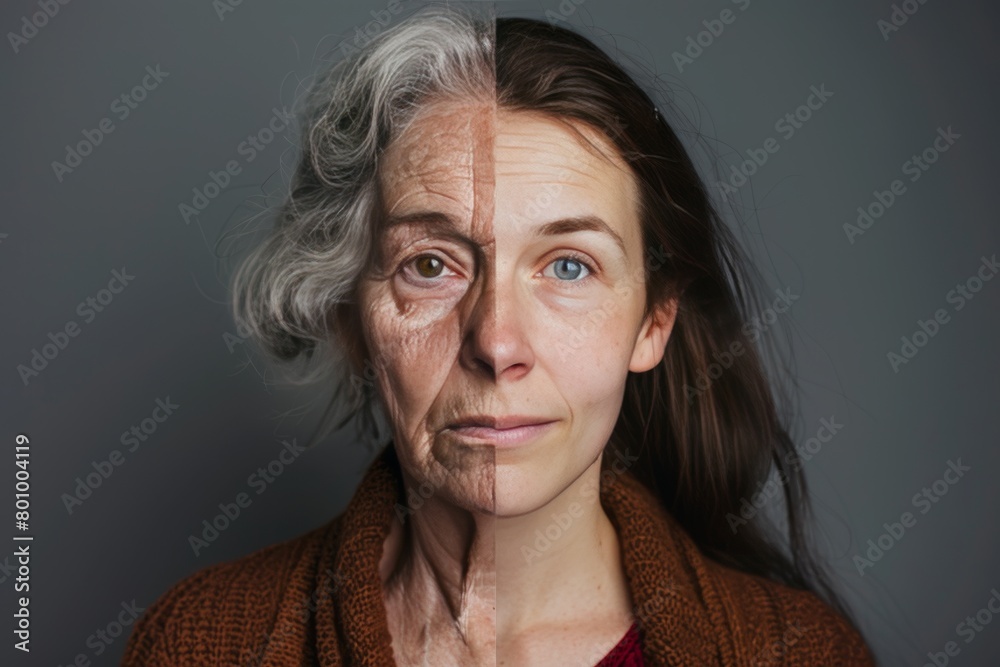 Mature aging reduction in beauty regimen supports aging duality, vital in dual portrait creation and skin renewal. Mature aging reduction in beauty regimen supports aging duality, vital in dual portrait creation and skin renewal.