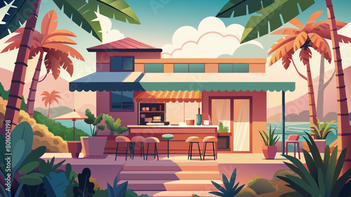 Pink coffee shop