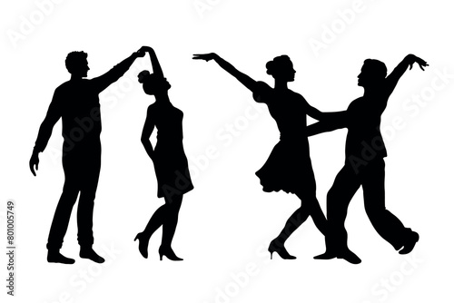 silhouettes of people dancing © MdRafiqul