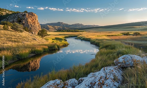 Canadian River, Mills Canyon, Kiowa National Grassland, New Mexico photo